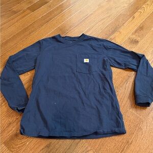Carhartt Men's Deep Blue Long Sleeve Tee